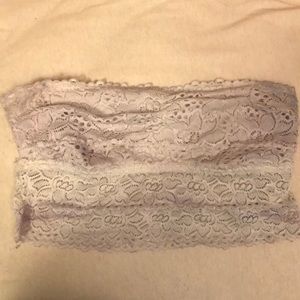Lace strapless bralette
